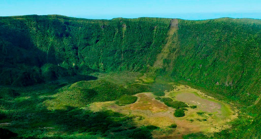 natural reserve Caldeira in Faial Island